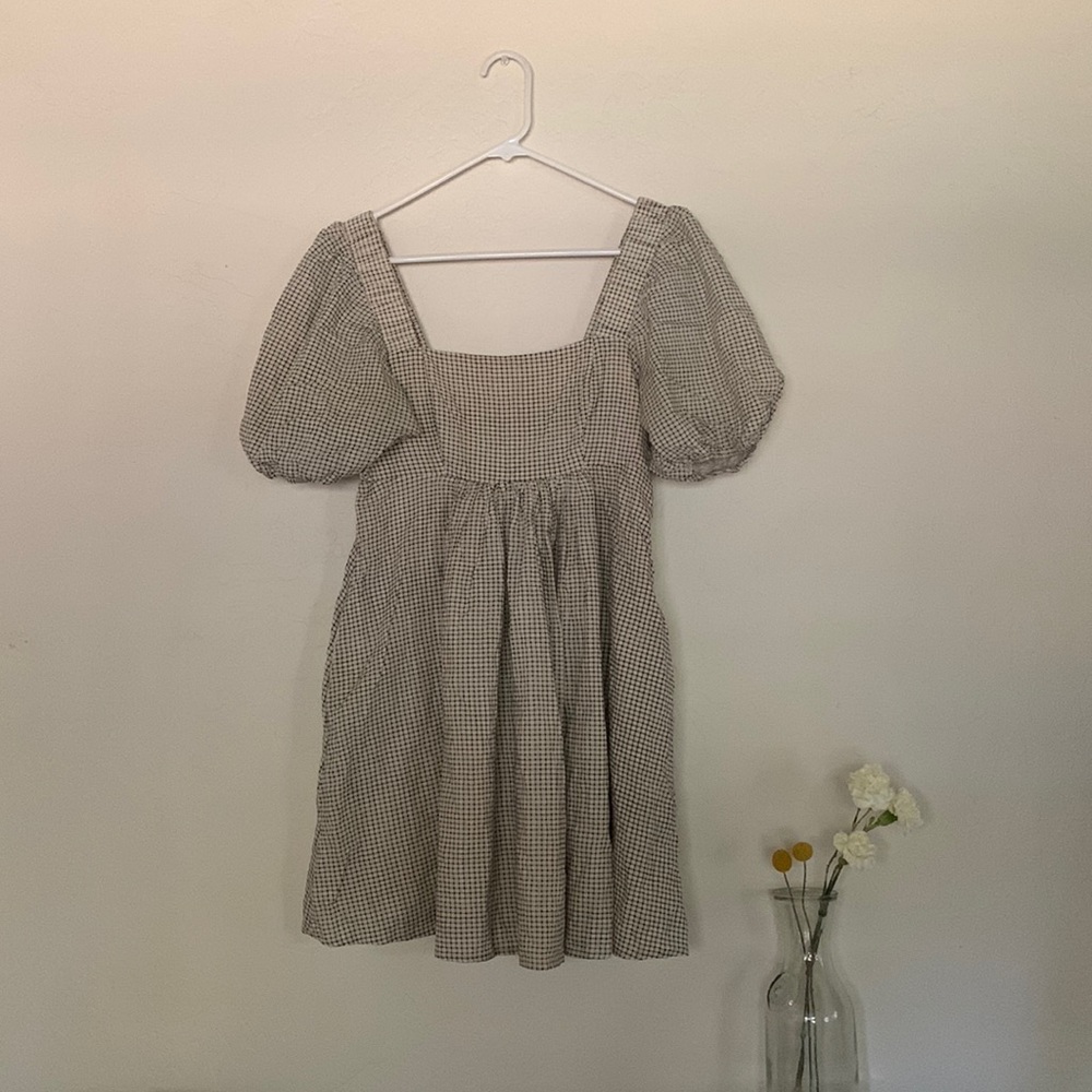 MIOU MUSE GINGHAM DRESS